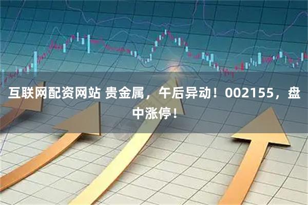 互联网配资网站 贵金属，午后异动！002155，盘中涨停！